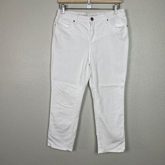Chico's So Slimming Girlfriend Crop Jeans White Size 0.5 Petite (US size 6P) - Picture 1 of 9